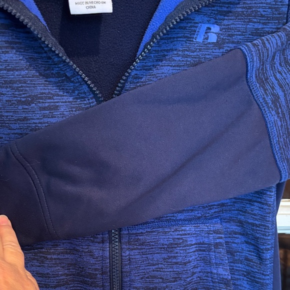 Russell Athletic Kids Blue Full-Zip Hoodie - Picture 7 of 7